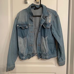 Korean oversized jean jacket